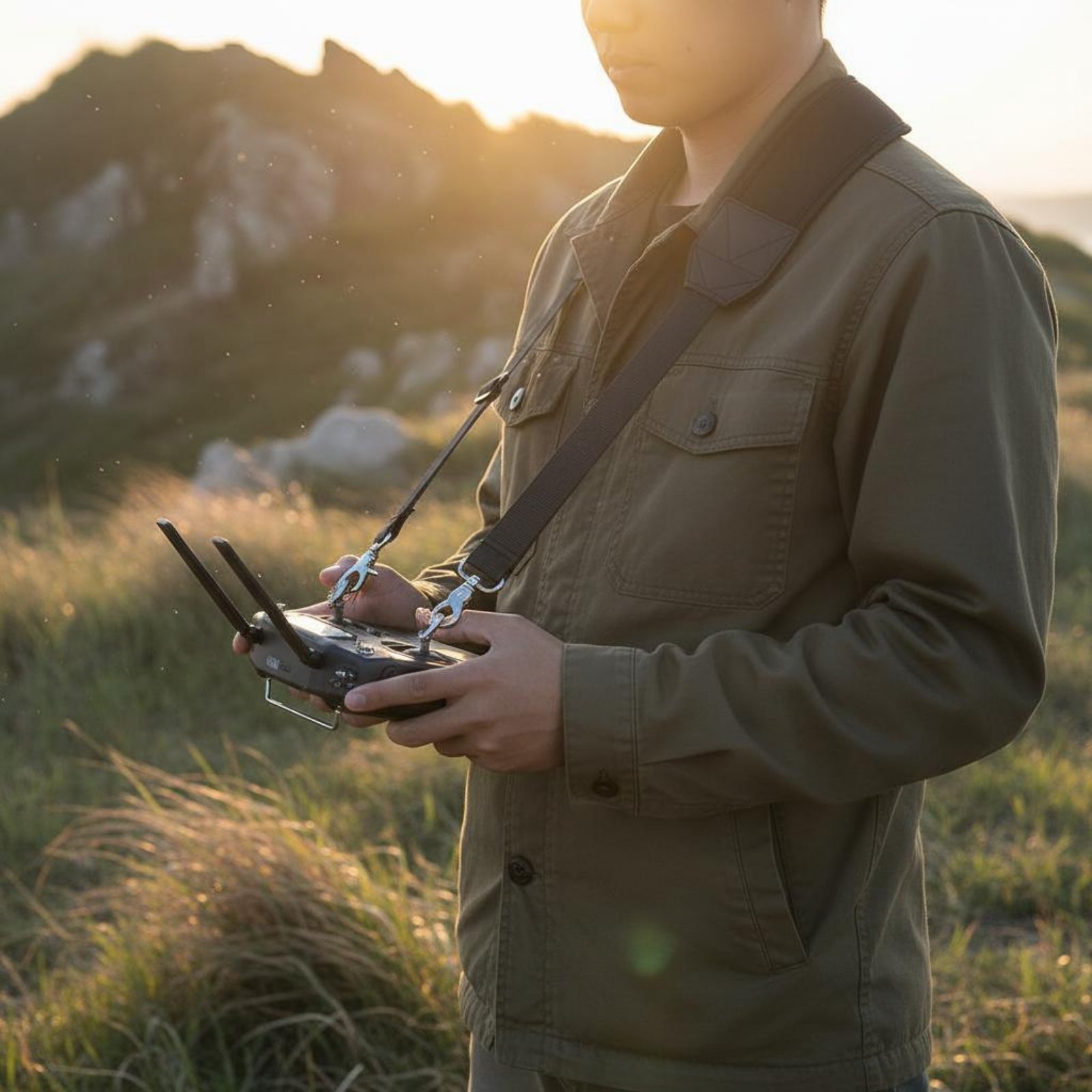 Drone Remote Controller Lanyard - Drohnen-Sendergurt, schnell zu installierender Drohnen-Controller-Gurt, verstellbares