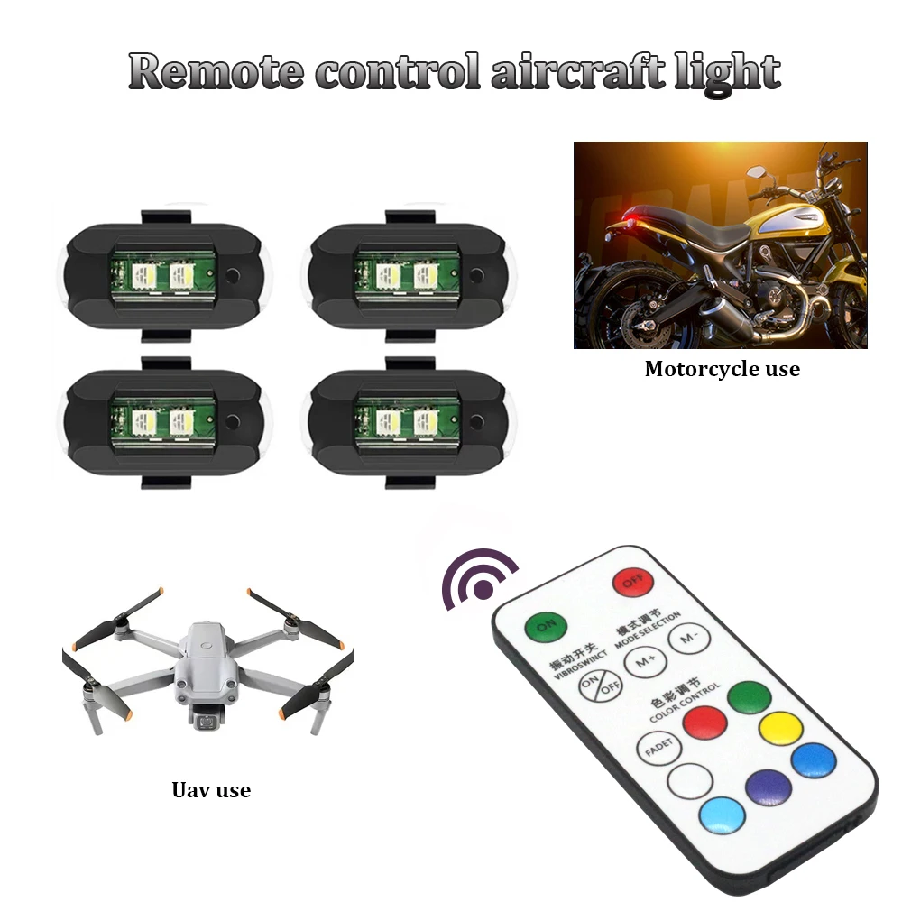 Drone Strobe Light - 1 Stück Fernbedienung LED RGB Antik