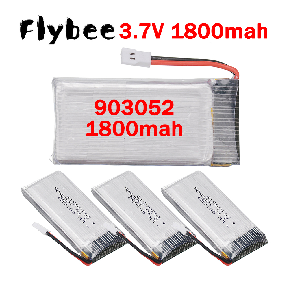 Drone Battery Charger - 5-in-1-Ladegerät 903052 3,7V 1800mAh Lithium-Polymer-Akkus für