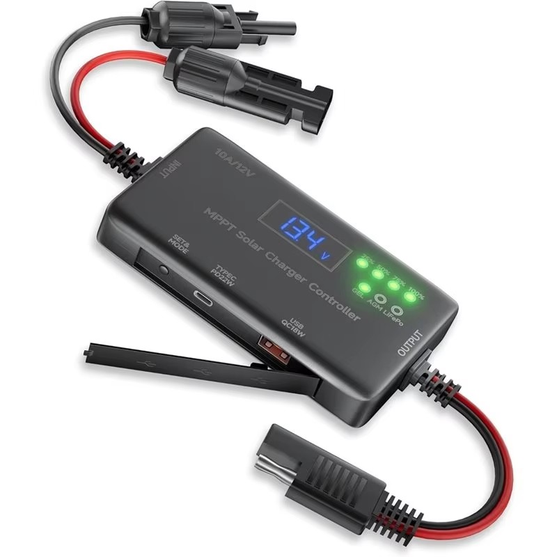 Drone Solar Charger - MPPT Solar-Laderegler 12V 10A, Solarpanel-Laderegler mit
