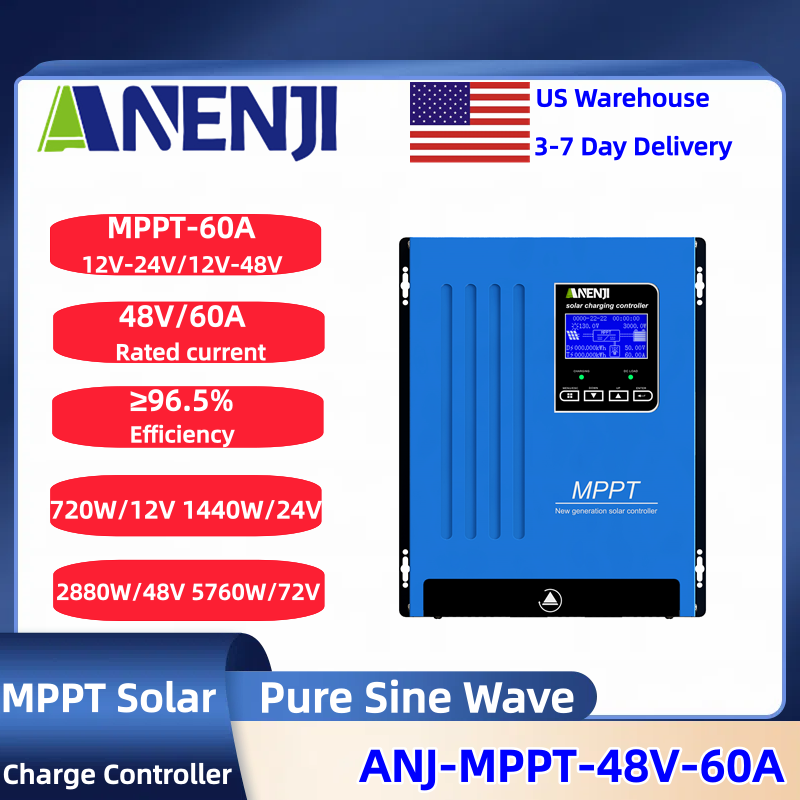 Drone Solar Charger - ANENJI MPPT 100A 80A 60A Solar-Laderegler