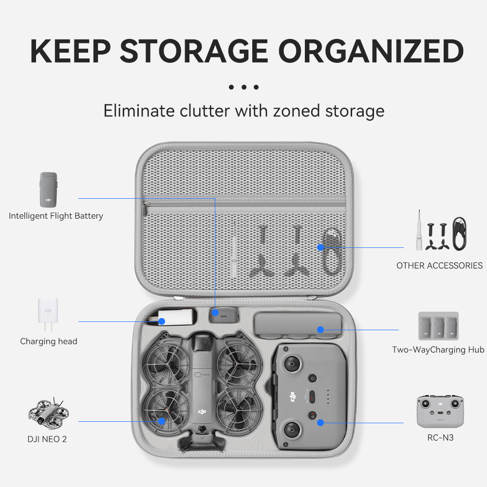 XFJI Reise-Organizer-Tasche fü – Drone Carrying Case Bewertung und Preis