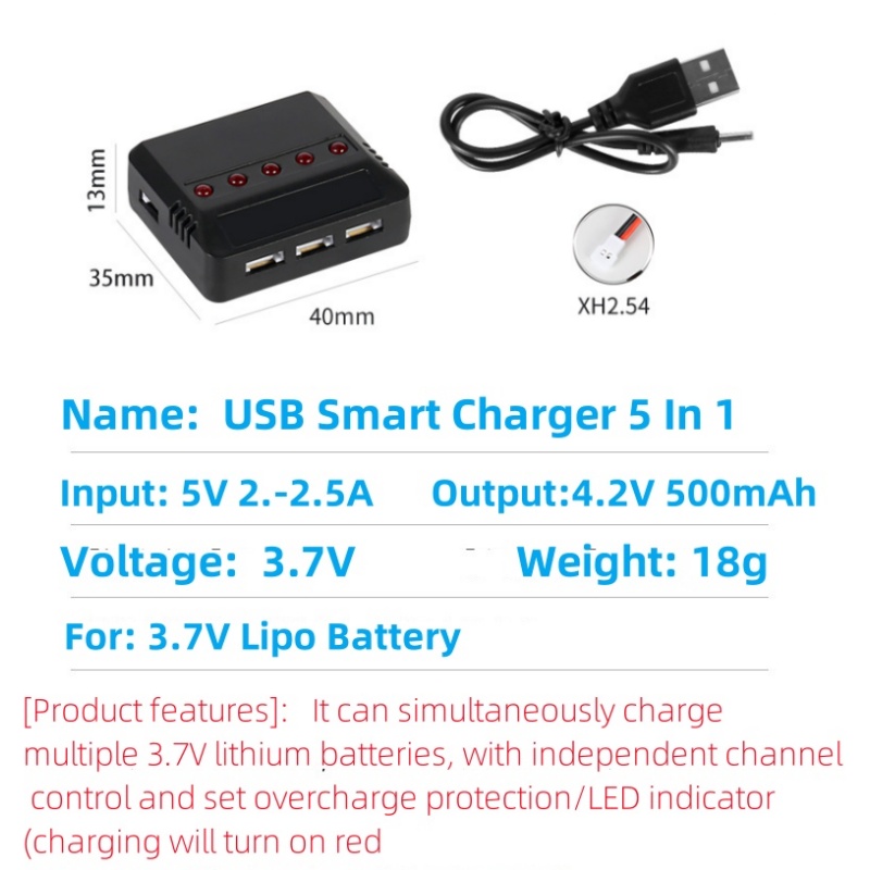 Syma X5HW X5HC X5C X5SW 3,7 V  – Drone Battery Adapter Bewertung und Preis