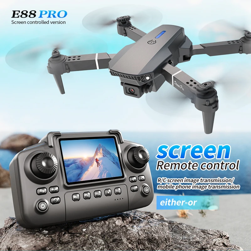 Professionelle E88 PRO Drohne  – Drone Controller Screen Bewertung und Preis