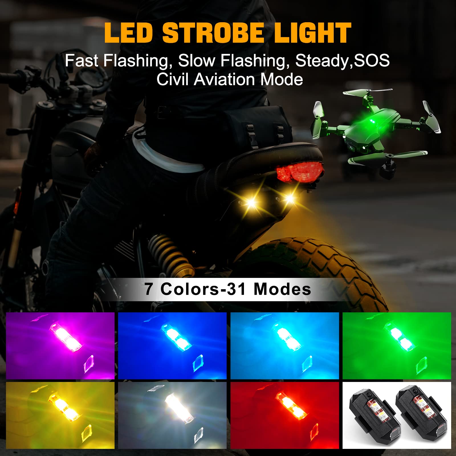 Motorrad Lichter Drone Strobe  – Drone Strobe Light Bewertung und Preis