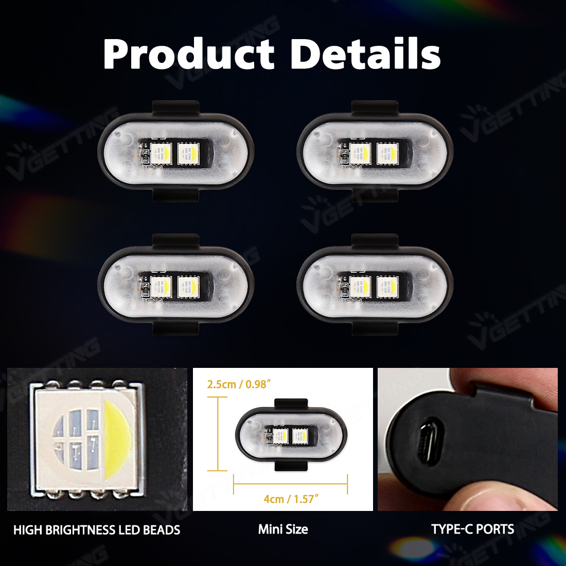 4Pcs Mini Drone Strobe Licht 8 – Drone Strobe Light Bewertung und Preis