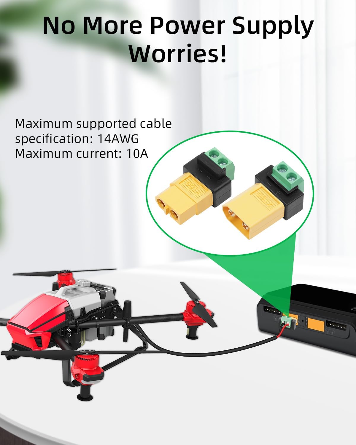 Lötfreier 2-Pin auf XT60 Steck – Drone Solar Charger Bewertung und Preis